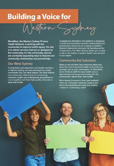 Healthy Western Sydney - Building a Voice - April 2023
