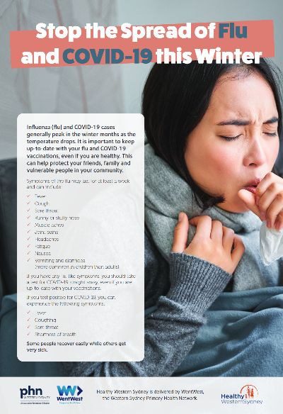 Healthier Western Sydney - Stopping fluCOVID spread August 2024