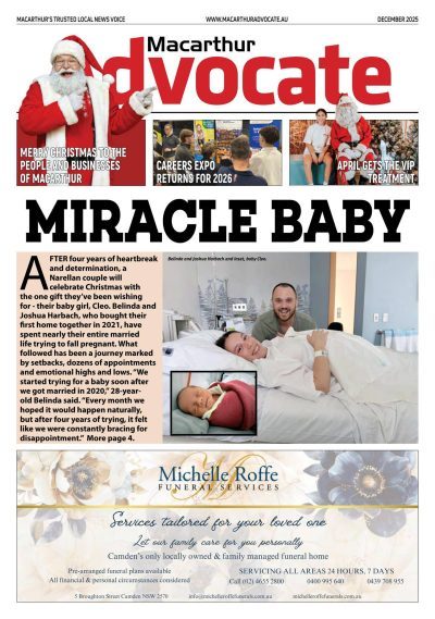 Macarthur Advocate Dec 2025 edition cover