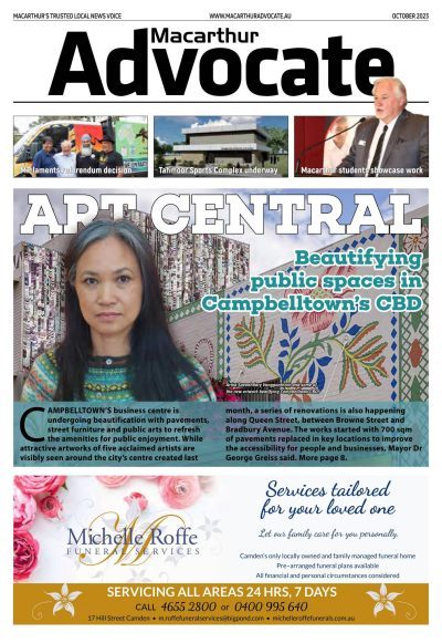 Macarthur Advocate Oct 2023 edition cover