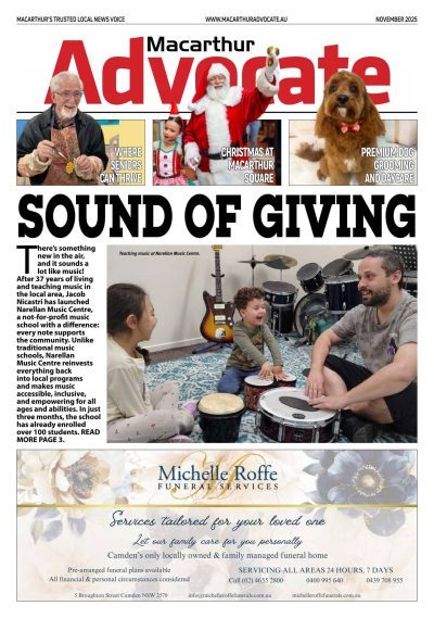 Macarthur Advocate Nov 2025 edition cover