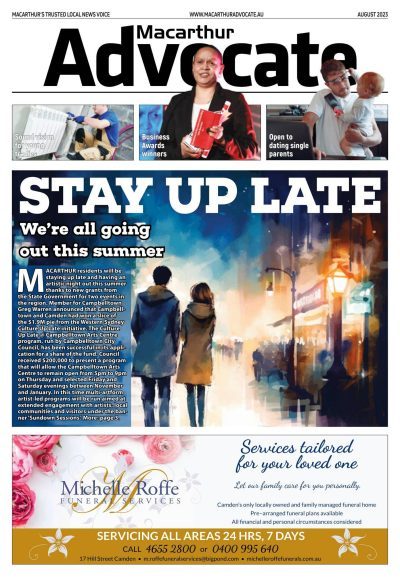 Macarthur Advocate Aug 2023 edition cover