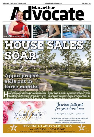 Macarthur Advocate Sep 2023 edition cover