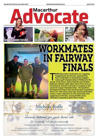 Macarthur Advocate Aug 2025 edition cover