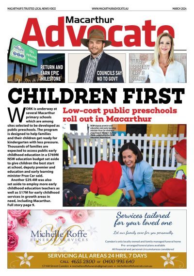 Macarthur Advocate Mar 2024 edition cover