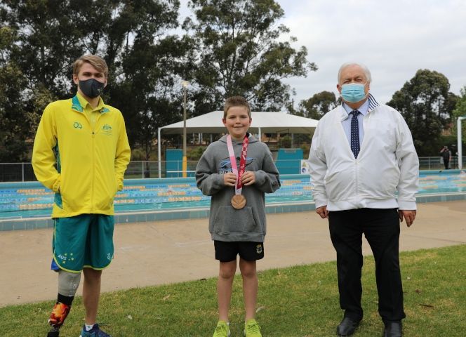 CELEBRATING REOPENING OF OUTDOOR POOLS